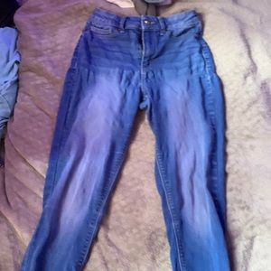 blue jeggings really comfortable worn many times but still in great condition